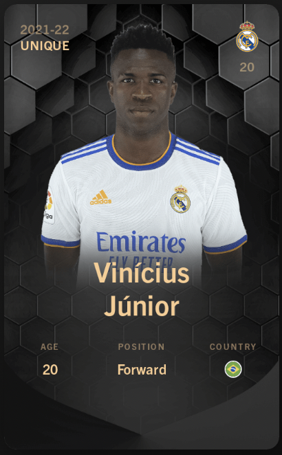 Vinícius Júnior sorare card