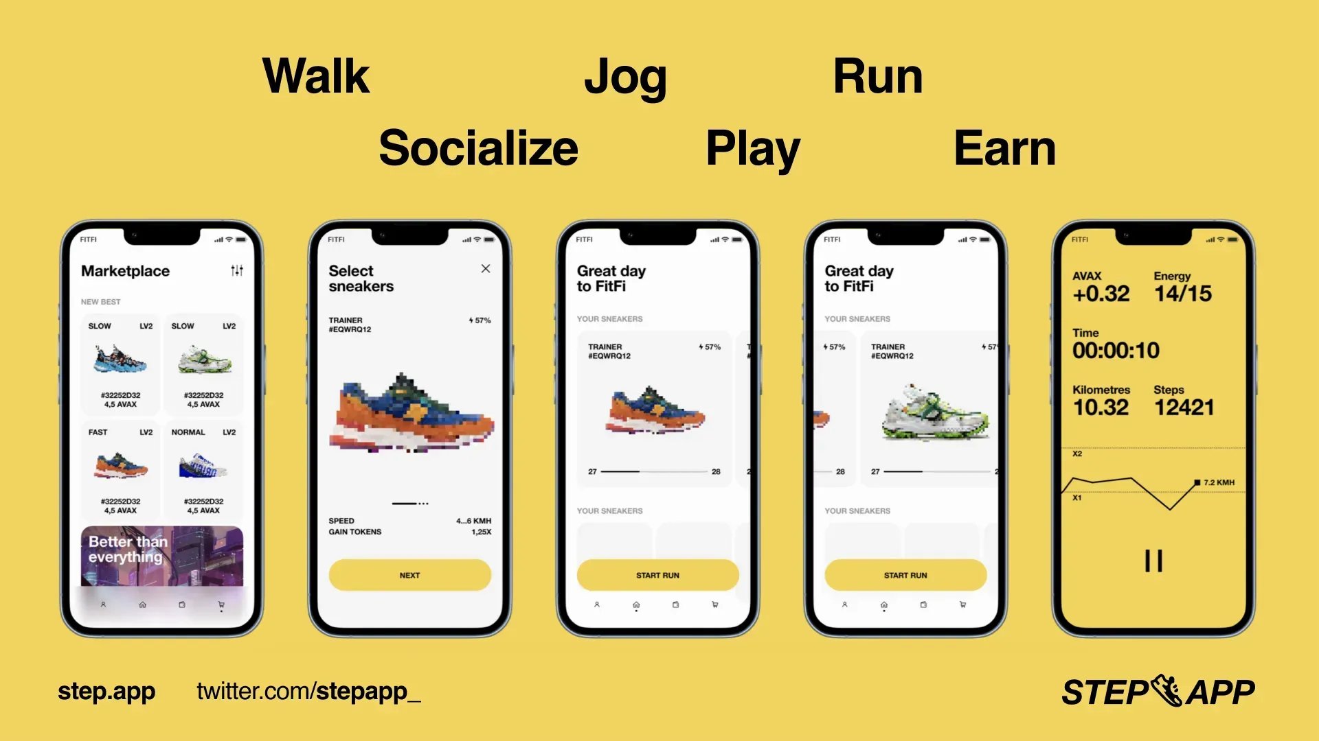 Step App on Twitter: "Earning while doing fitness activities will probably be the most lucrative trend in these market conditions! #MoveToEarn $FITFI https://t.co/JqxPyjTi8f" / Twitter