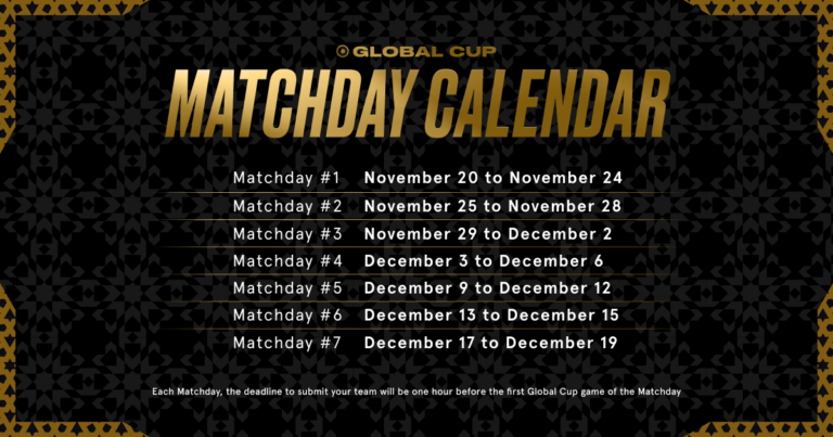 match day calendar