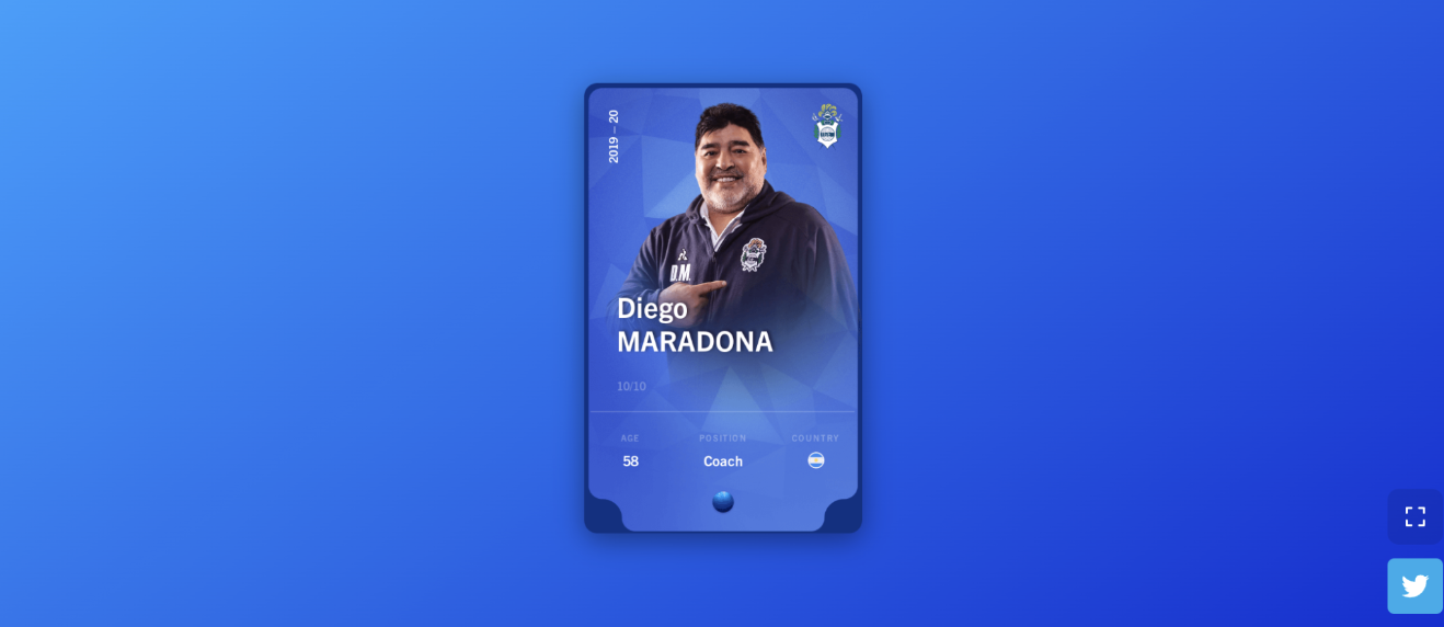 Diego Maradona’s New Legend Card