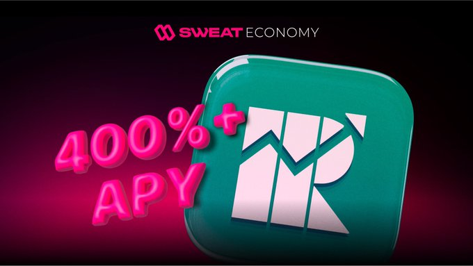 Sweat Economy offers users 400% APY when they stake their SWEAT tokens.
